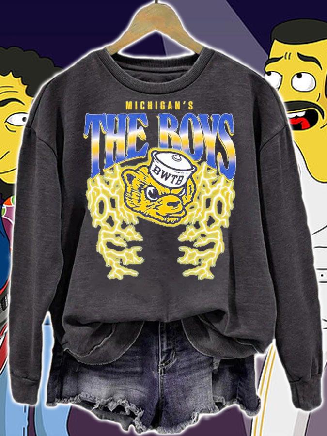 Michigan's The Boys College Football Lightning shirt t-shirt sweatshirt