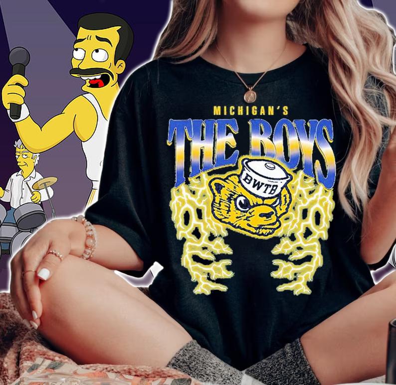 Michigan's The Boys College Football Lightning shirt t-shirt woman shirt