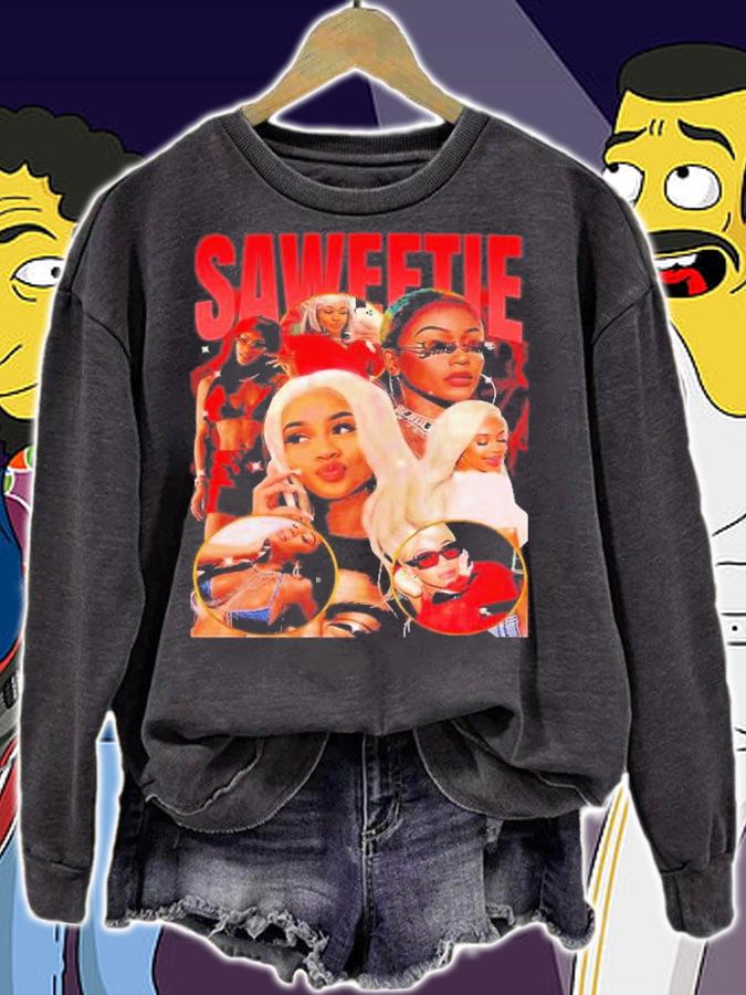 Saweetie Rapper Vintage 90s T-Shirt t-shirt
