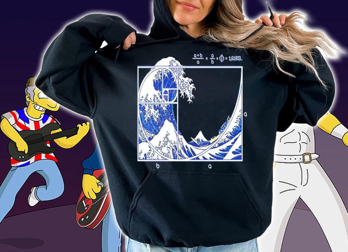 The Great Fibonacci Wave shirt t-shirt