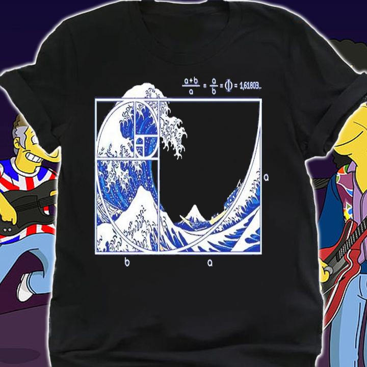 The Great Fibonacci Wave shirt t-shirt