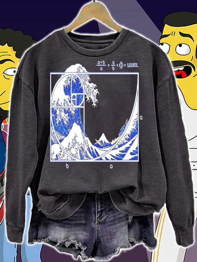 The Great Fibonacci Wave shirt t-shirt