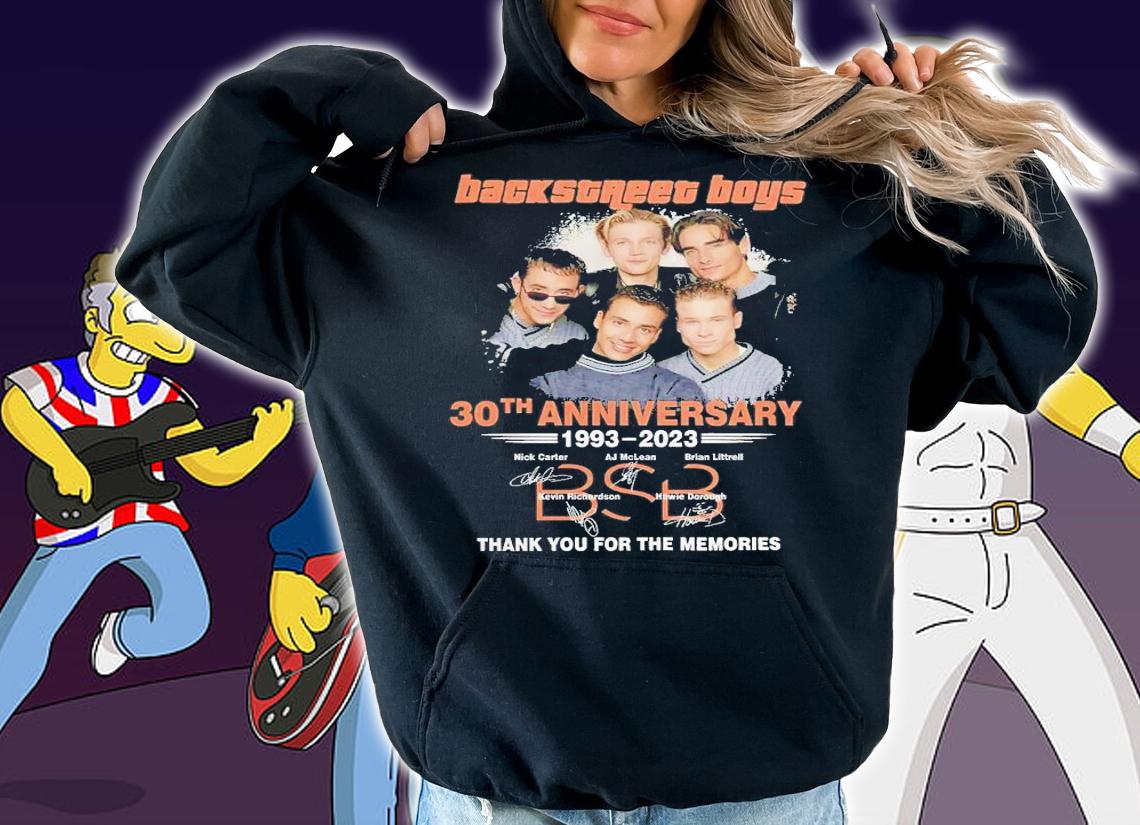 Vintage Backstreet Boy 30th Anniversary 1993-2023 Thank You For The Memories Shirt t-shirt