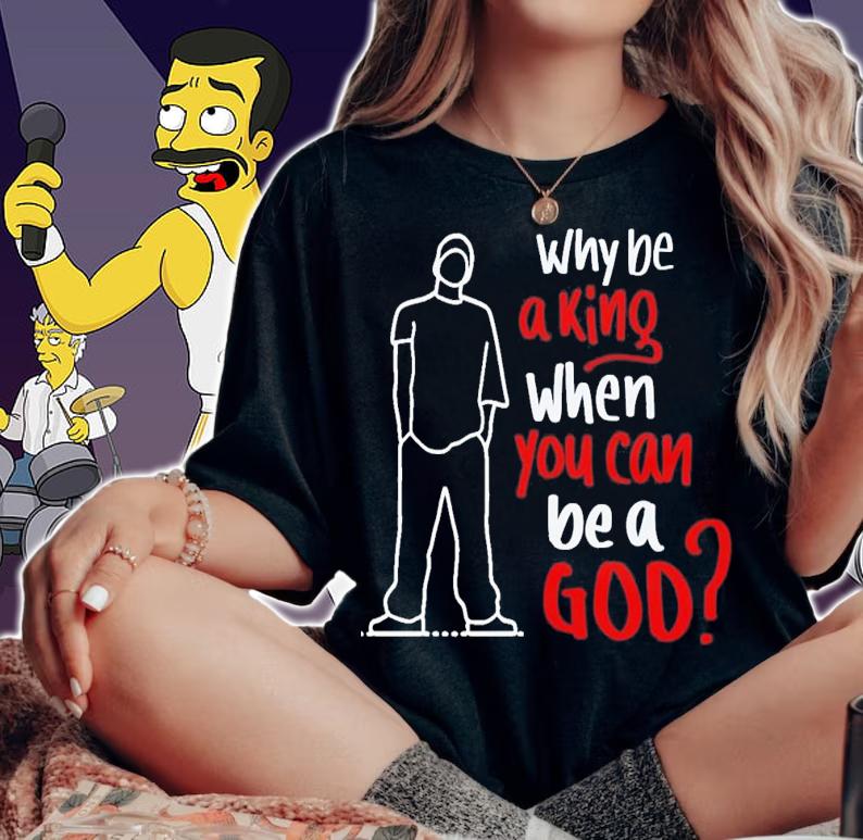Why Be A King When You Can Be A God Rap God Eminem T-Shirt t-shirt woman shirt