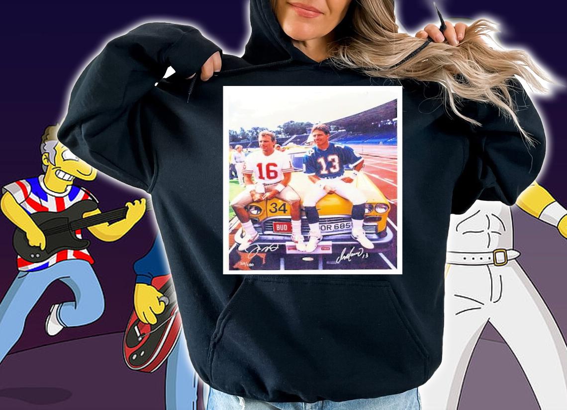 Dan Marino And Joe Montana Bolsa De Tela Shirt t-shirt