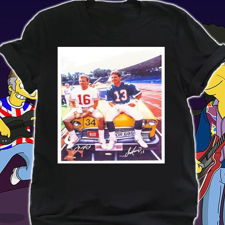 Dan Marino And Joe Montana Bolsa De Tela Shirt t-shirt