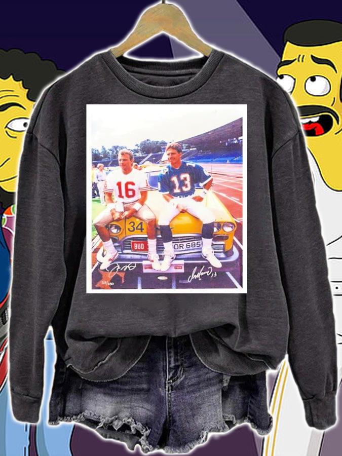 Dan Marino And Joe Montana Bolsa De Tela Shirt t-shirt