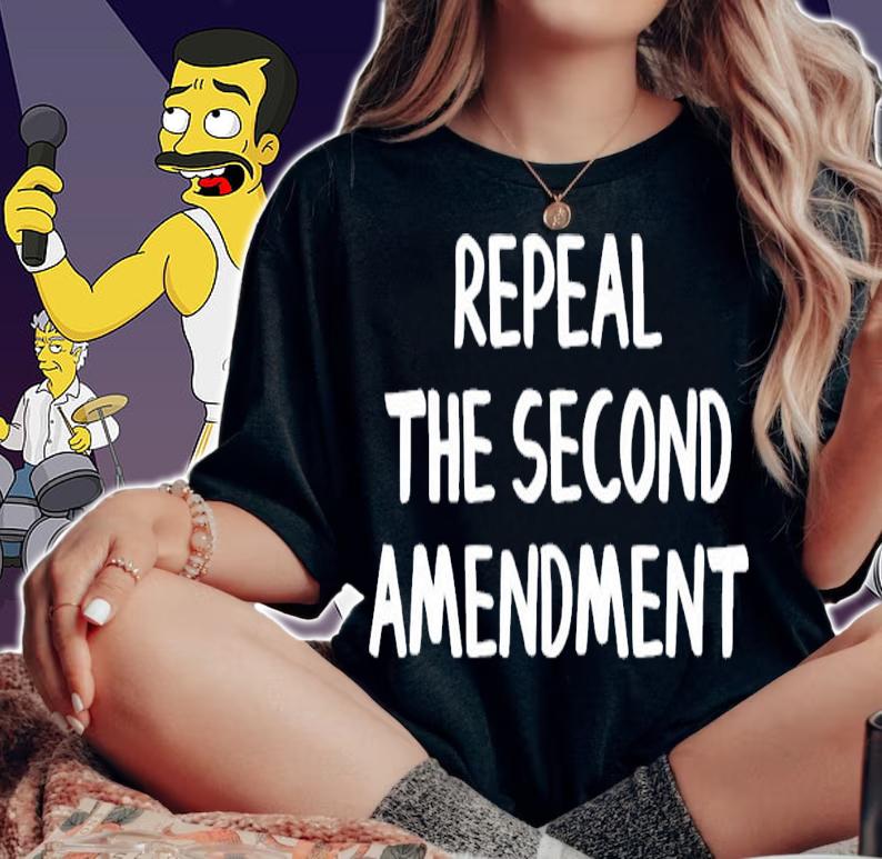 David Macfarlane Wearing Repeal The Second Amendment T-Shirt t-shirt woman shirt