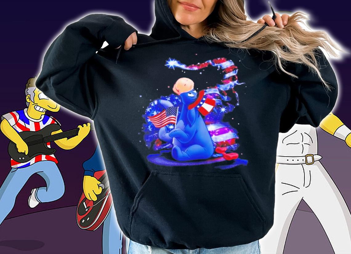 Eeyore Winnie The Pooh Disney 4th Of July Colorful Disney Graphic Cartoon T-Shirt t-shirt