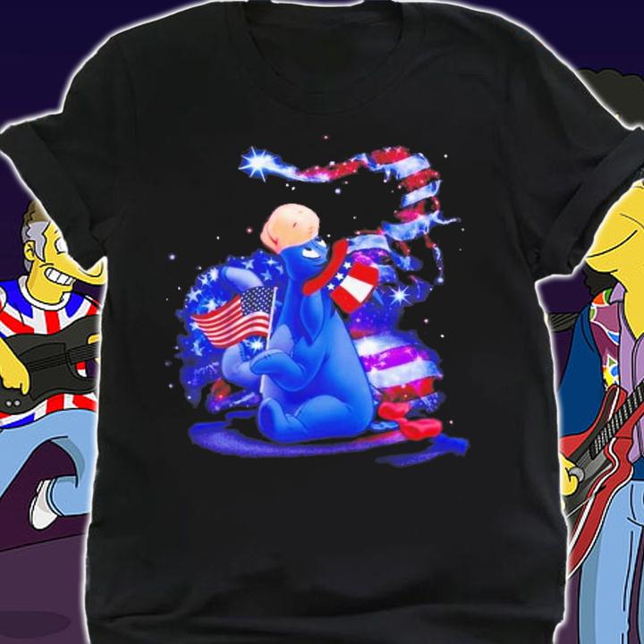 Eeyore Winnie The Pooh Disney 4th Of July Colorful Disney Graphic Cartoon T-Shirt t-shirt