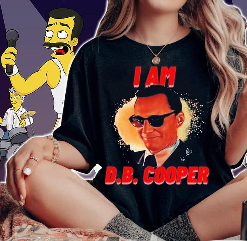 I Am DB Cooper Loki Web Series Red Shirt t-shirt woman shirt