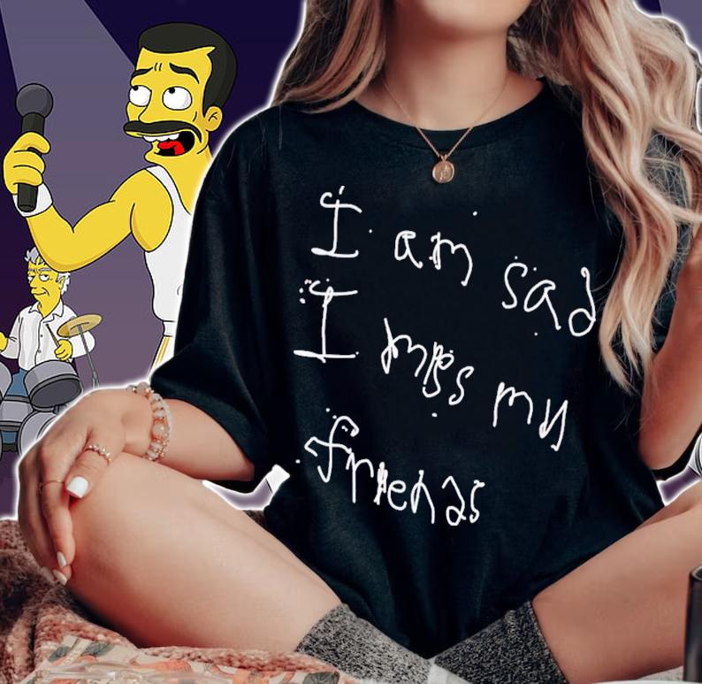 Isaiah Mckenzie I'm Sad I Miss My Friends T-Shirt t-shirt woman shirt