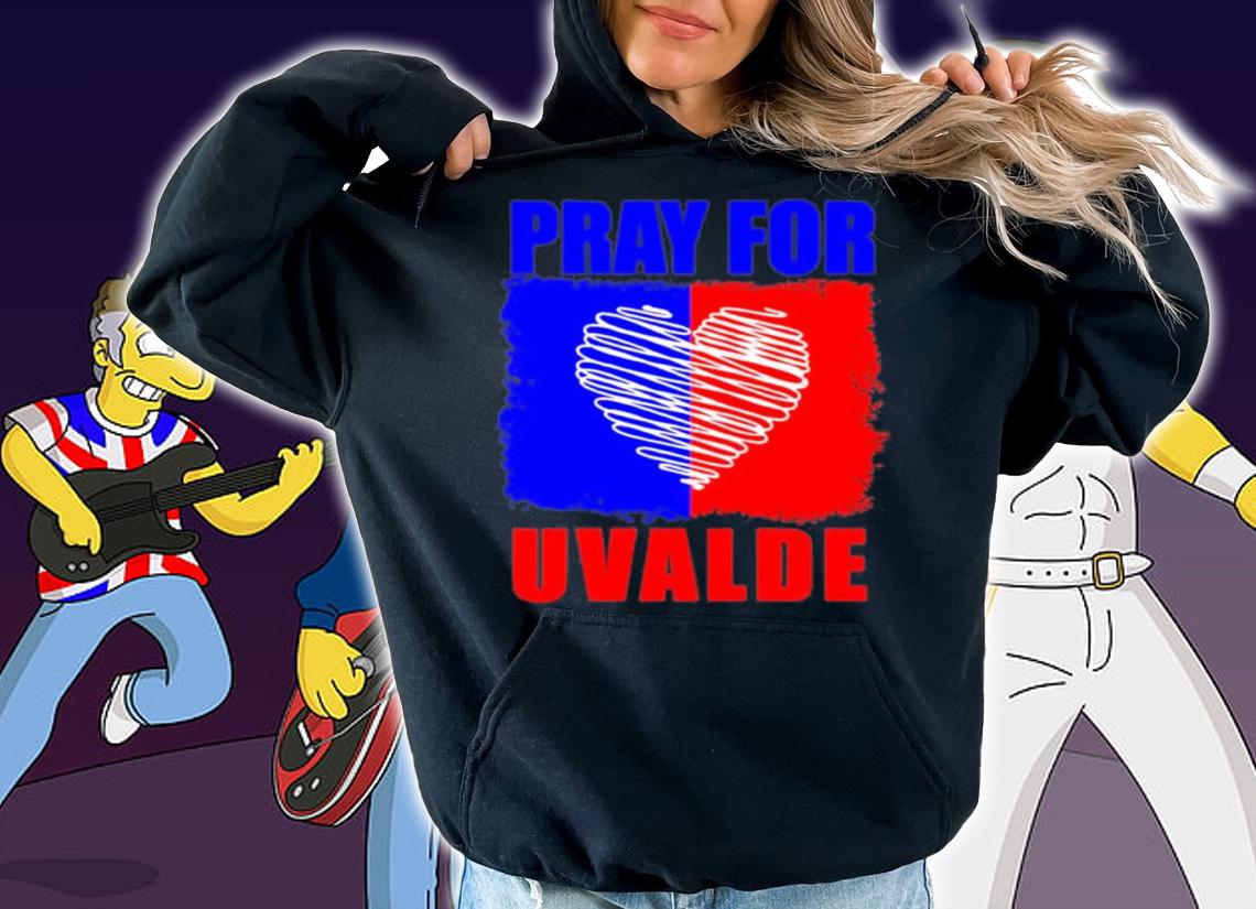 Pray For Uvalde Flag US Shirt t-shirt hoodie