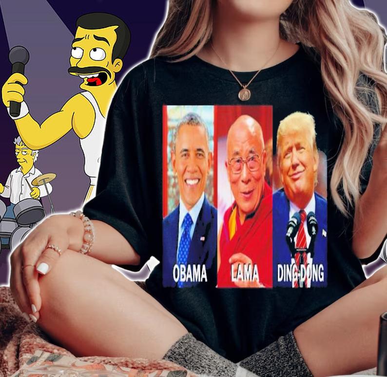 Obama Lama Ding Dong Anti Trump shirt t-shirt