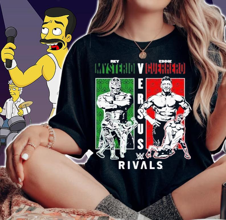 Rey Mysterio Vs Eddie Guerrero Rivals Shirt t-shirt woman shirt