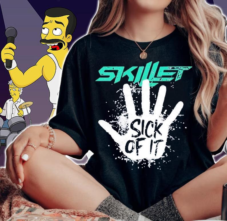 Skillet Sick Of It Pink Floyd Band T-Shirt t-shirt