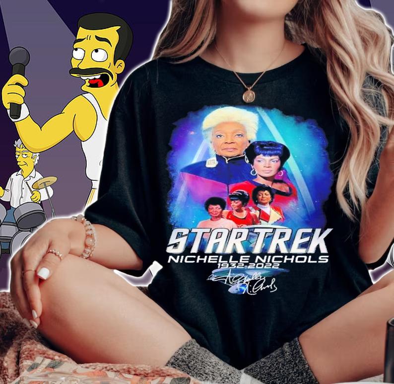 Star Trek Nichelle Nichols 1932 2022 signature shirt t-shirt woman shirt