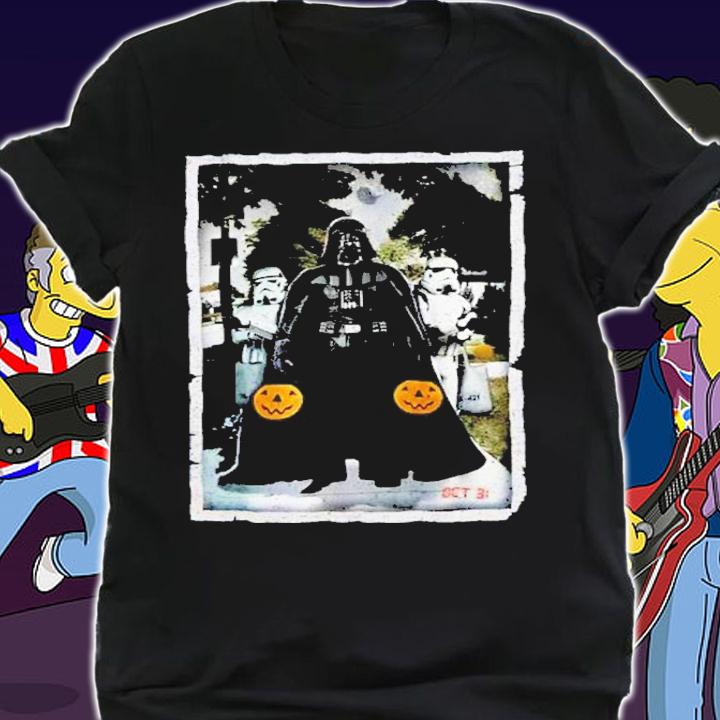 Star Wars Darth Vader Trick Or Treat With Stormtroopers Shirt t-shirt