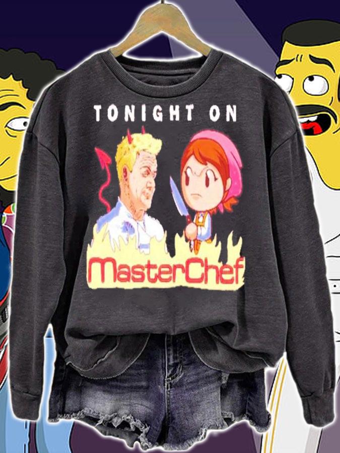 Tonight on Masterchef Gordon Ramsay and Cooking Mama shirt t-shirt sweatshirt