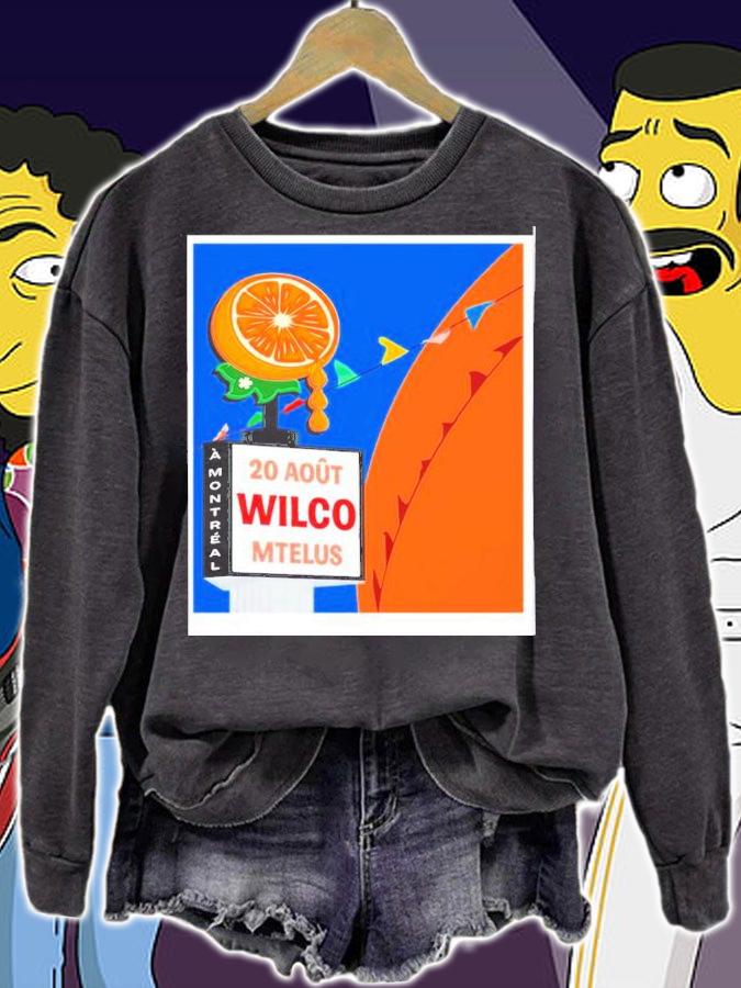 Wilco August 20 2022 Mtelus Montreal Canada Poster Shirt t-shirt sweatshirt