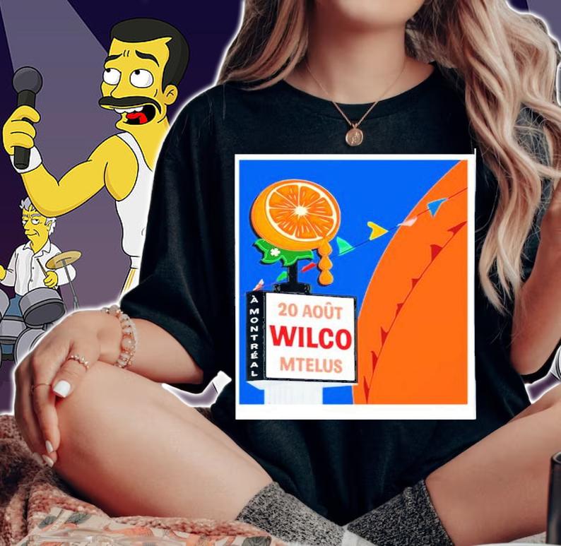 Wilco August 20 2022 Mtelus Montreal Canada Poster Shirt t-shirt woman shirt