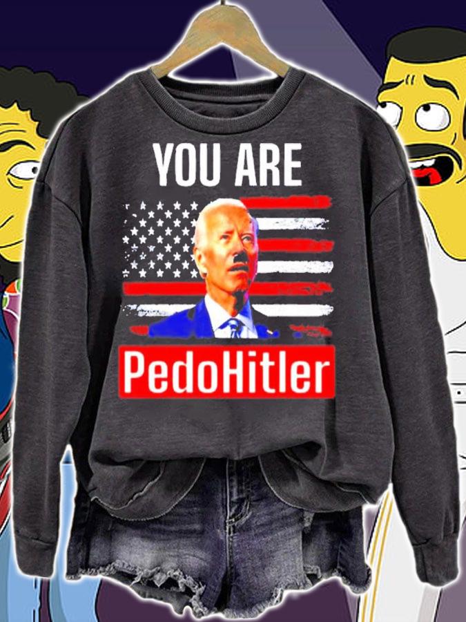 You Are Pedohitler Joe Biden American Flag shirt t-shirt