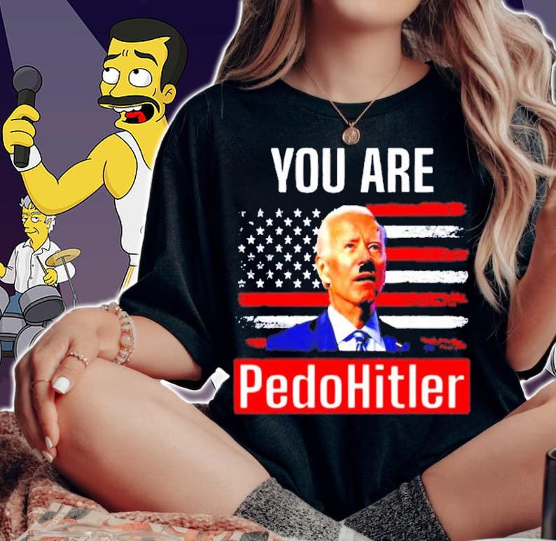 You Are Pedohitler Joe Biden American Flag shirt t-shirt