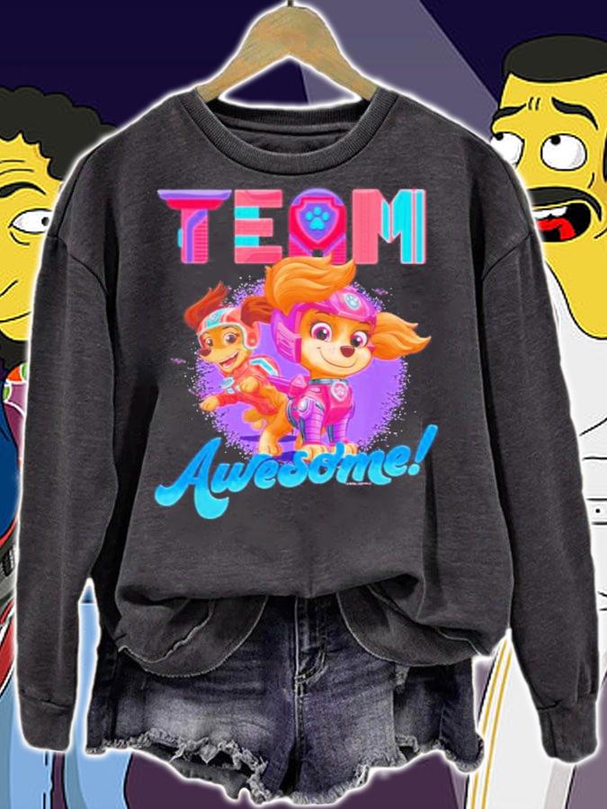 Team Awesome Paw Patrol The Movie Shirt t-shirt sweatshirt