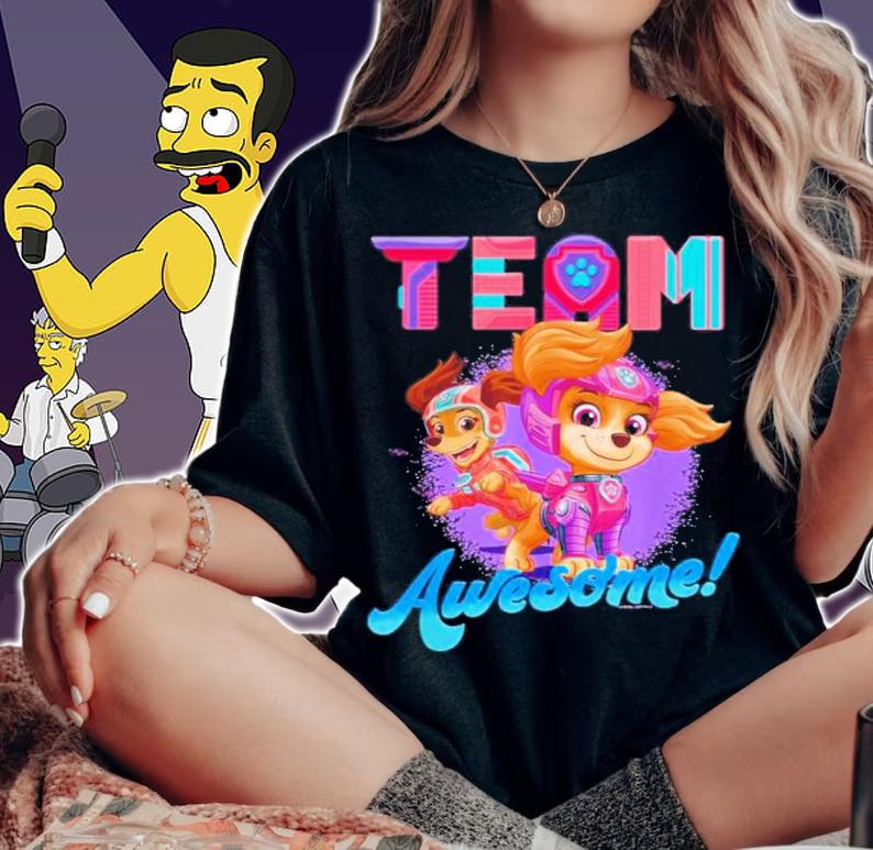 Team Awesome Paw Patrol The Movie Shirt t-shirt woman shirt