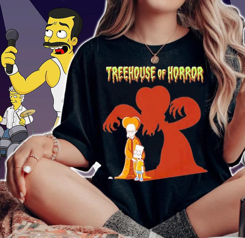 The Simpsons Treehouse Of Horror Dracula Burns Shirt t-shirt woman shirt