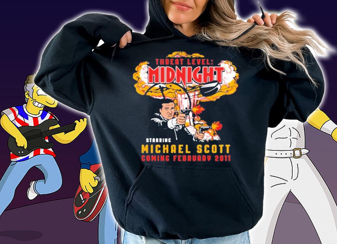 Threat Level Midnight Starring Michael Scott Coming February 2011 Shirt t-shirt hoodie
