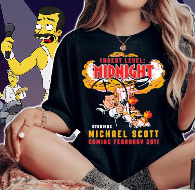 Threat Level Midnight Starring Michael Scott Coming February 2011 Shirt t-shirt woman shirt