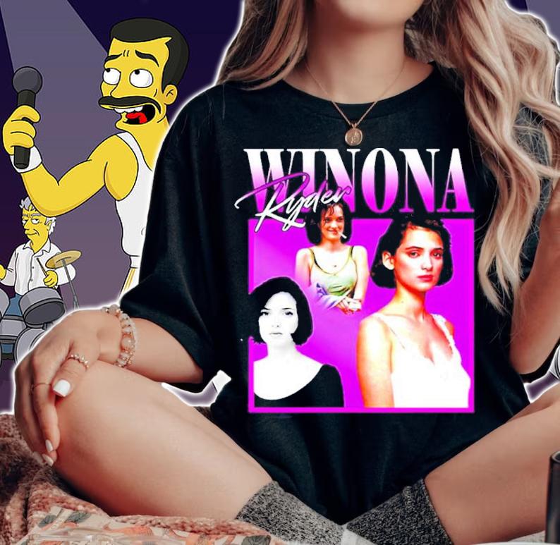 Winona Ryder Vintage Style Shirt t-shirt woman shirt