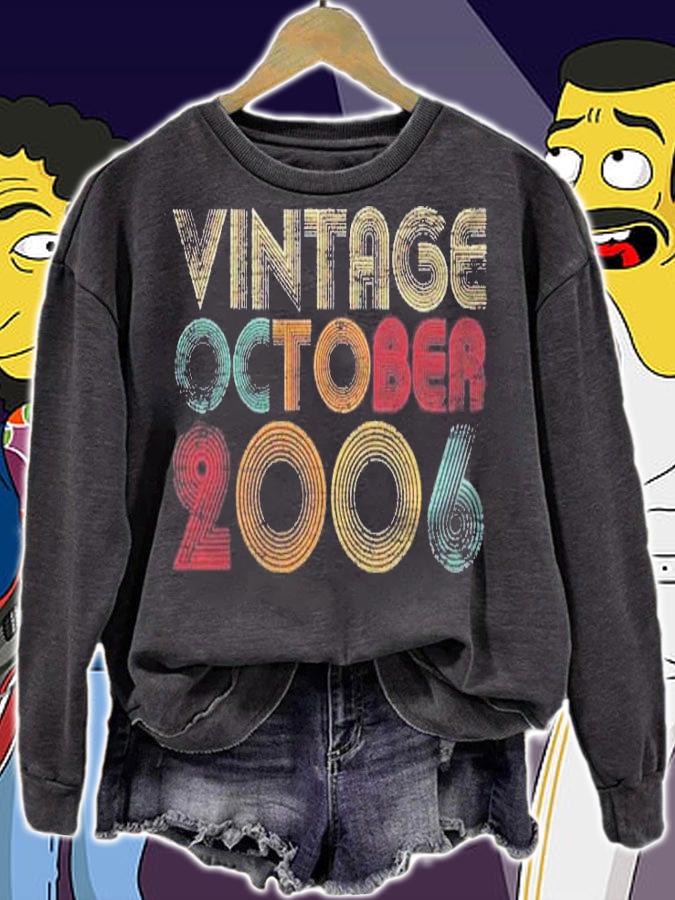 15Th Birthday Gifts Vintage October 2006 Ver2 Shirt t-shirt