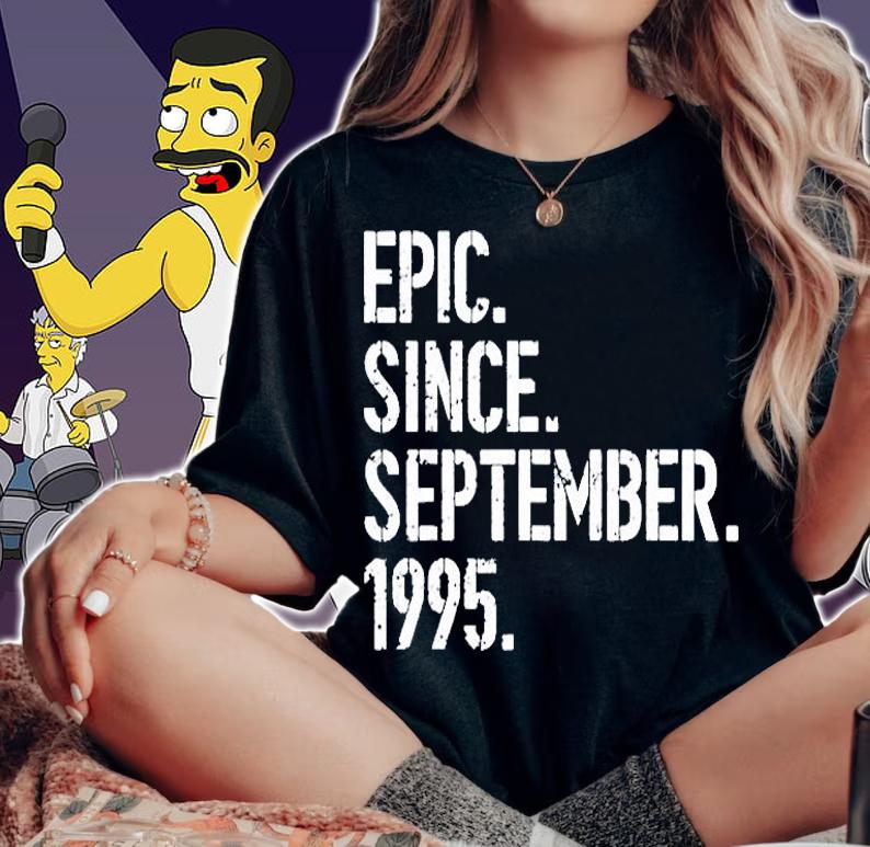 24th Birthday Gift Epic Since September 1995 T Shirt t-shirt
