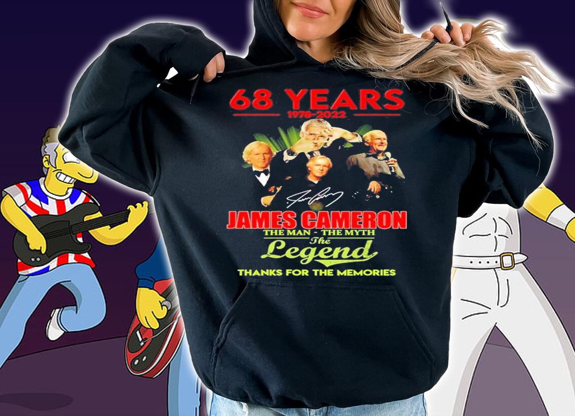 68 years 1978-2022 James Cameron the man the myth the legend signature shirt t-shirt