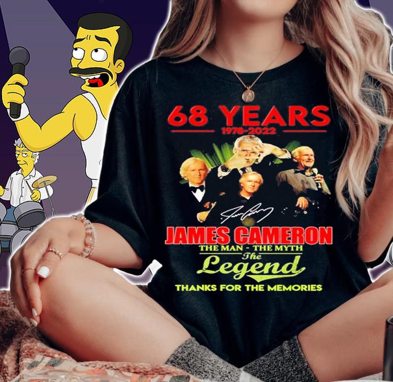 68 years 1978-2022 James Cameron the man the myth the legend signature shirt t-shirt