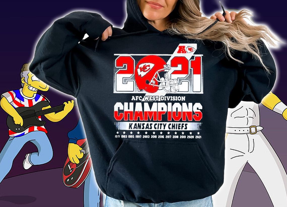 2021 Afc West Division Champions Kansas City Chiefs 1971 2021 Shirt t-shirt hoodie
