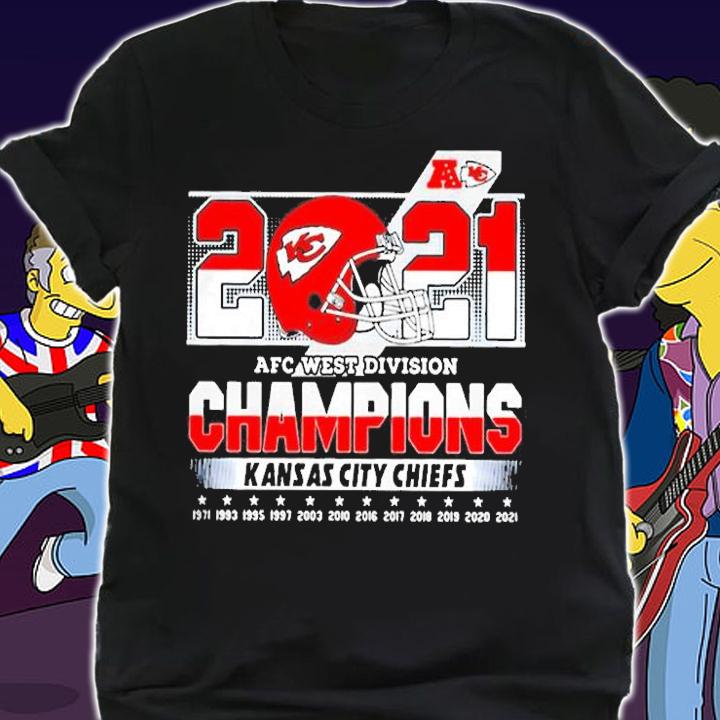 2021 Afc West Division Champions Kansas City Chiefs 1971 2021 Shirt t-shirt shirt