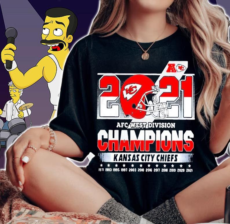 2021 Afc West Division Champions Kansas City Chiefs 1971 2021 Shirt t-shirt woman shirt