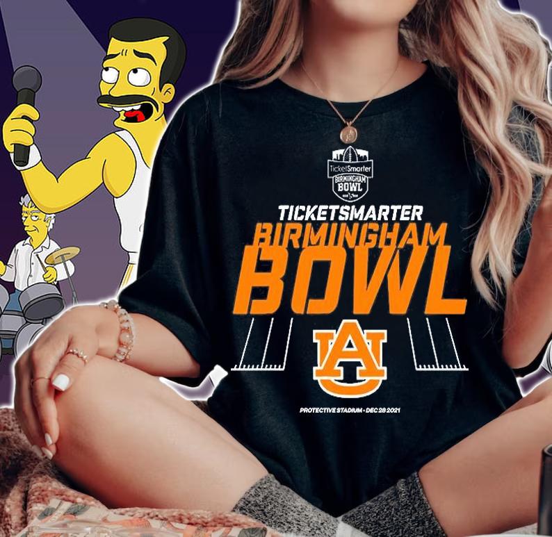 2021 Ticketsmarter Birmingham Bowl Auburn Tigers T-Shirt t-shirt woman shirt