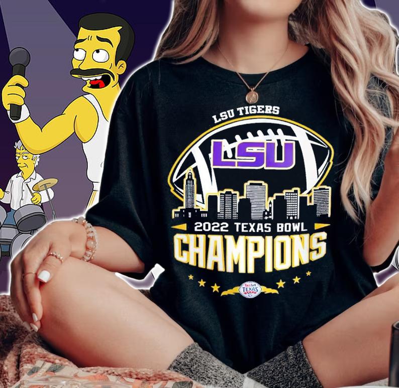 2022 Texas Bowl Champions NCAA Graphic LSU Tigers shirt t-shirt woman shirt
