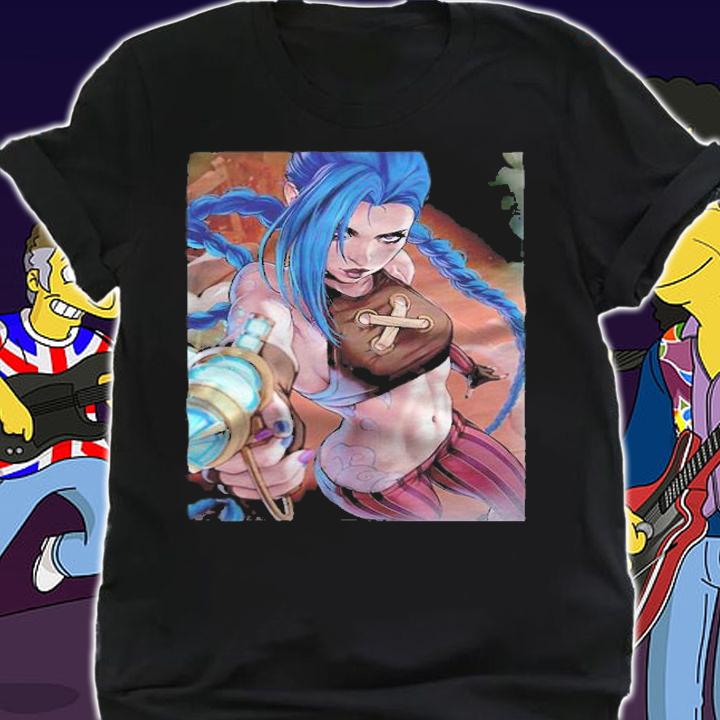 Action Jinx Arcane League of Legends T-shirt t-shirt shirt