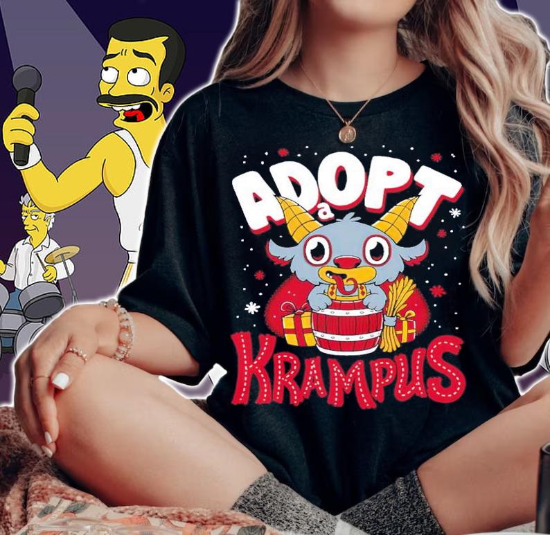 Adopt A Krampus Creepy Cute Cartoon Kawaii Holidays Shirt t-shirt