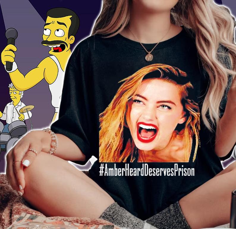 Amber Heard Deserves Prison T-Shirt t-shirt woman shirt