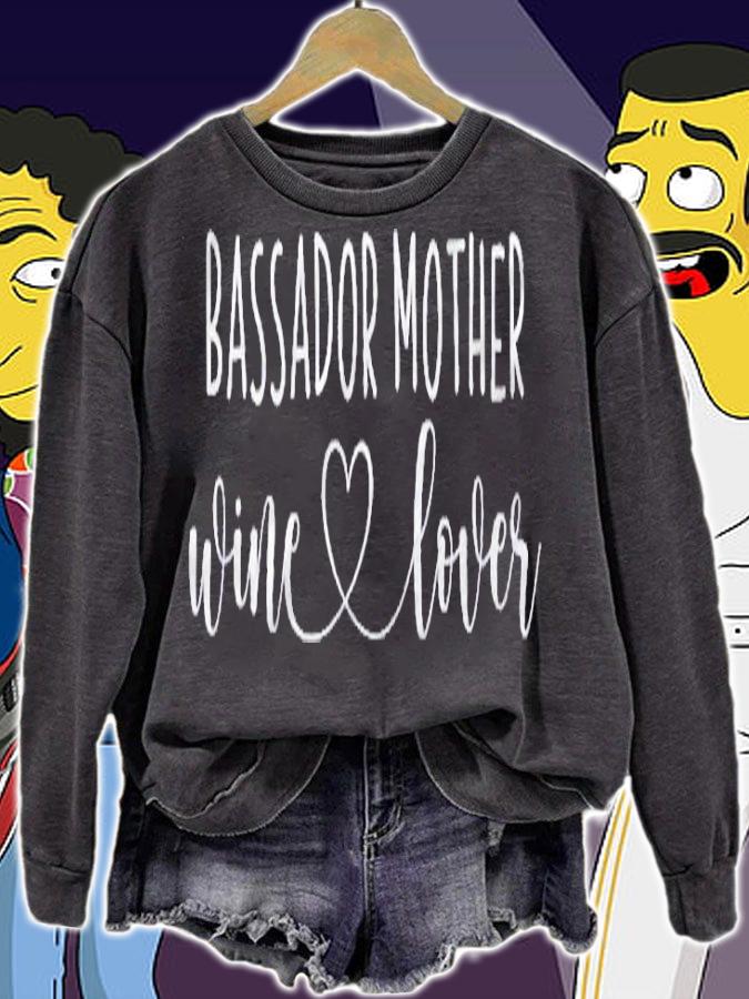 Bassador Gifts For Women Wine Lover Bassador Mom Shirt t-shirt sweatshirt