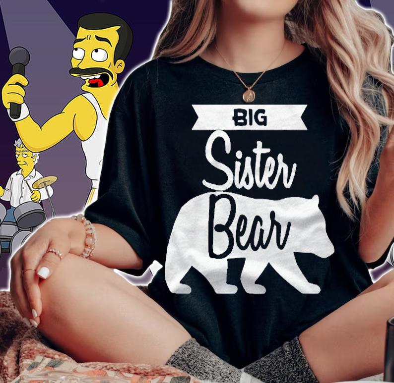 Big Sister Bear Shirt Matching Family Shirt t-shirt woman shirt