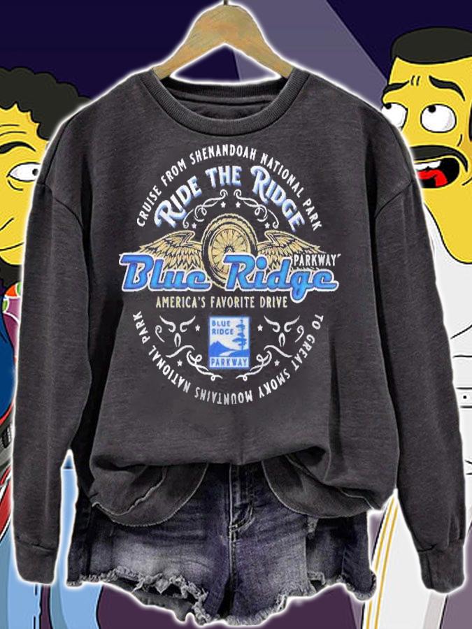 Bikers Blue Ridge Parkway Motorcycle Cruise Biker Road Trip Shirt t-shirt