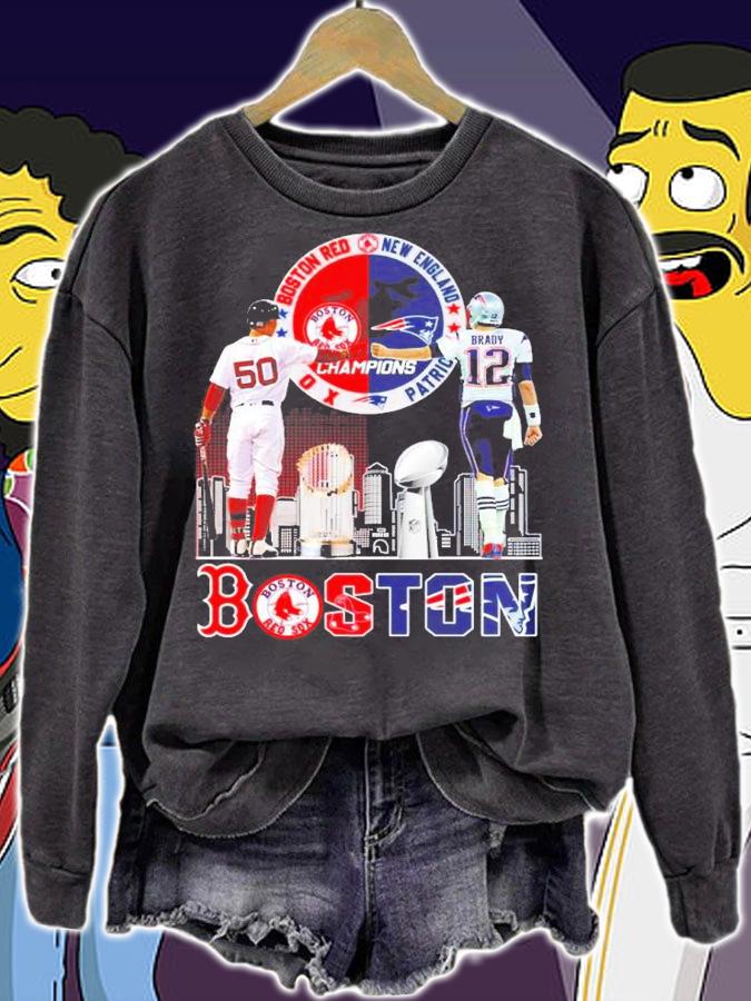 BOSTON Boston Red Sox Mookie Betts Vs New England Patriots Tom Brady Signatures Shirt t-shirt
