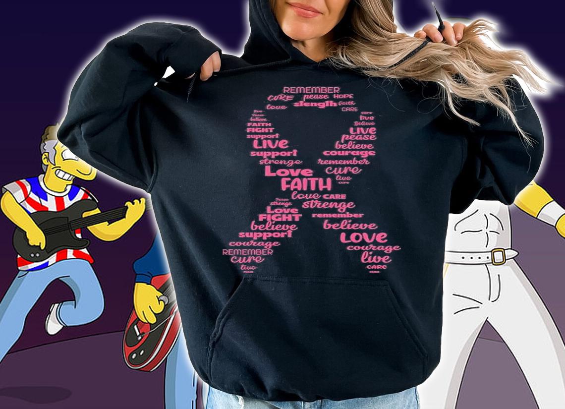 Breast Cancer Awareness Pink Ribbon T-Shirt t-shirt hoodie